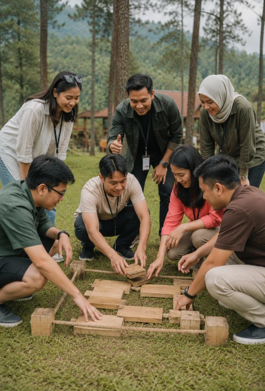 Denio Outbound Indonesia - Low Team Building