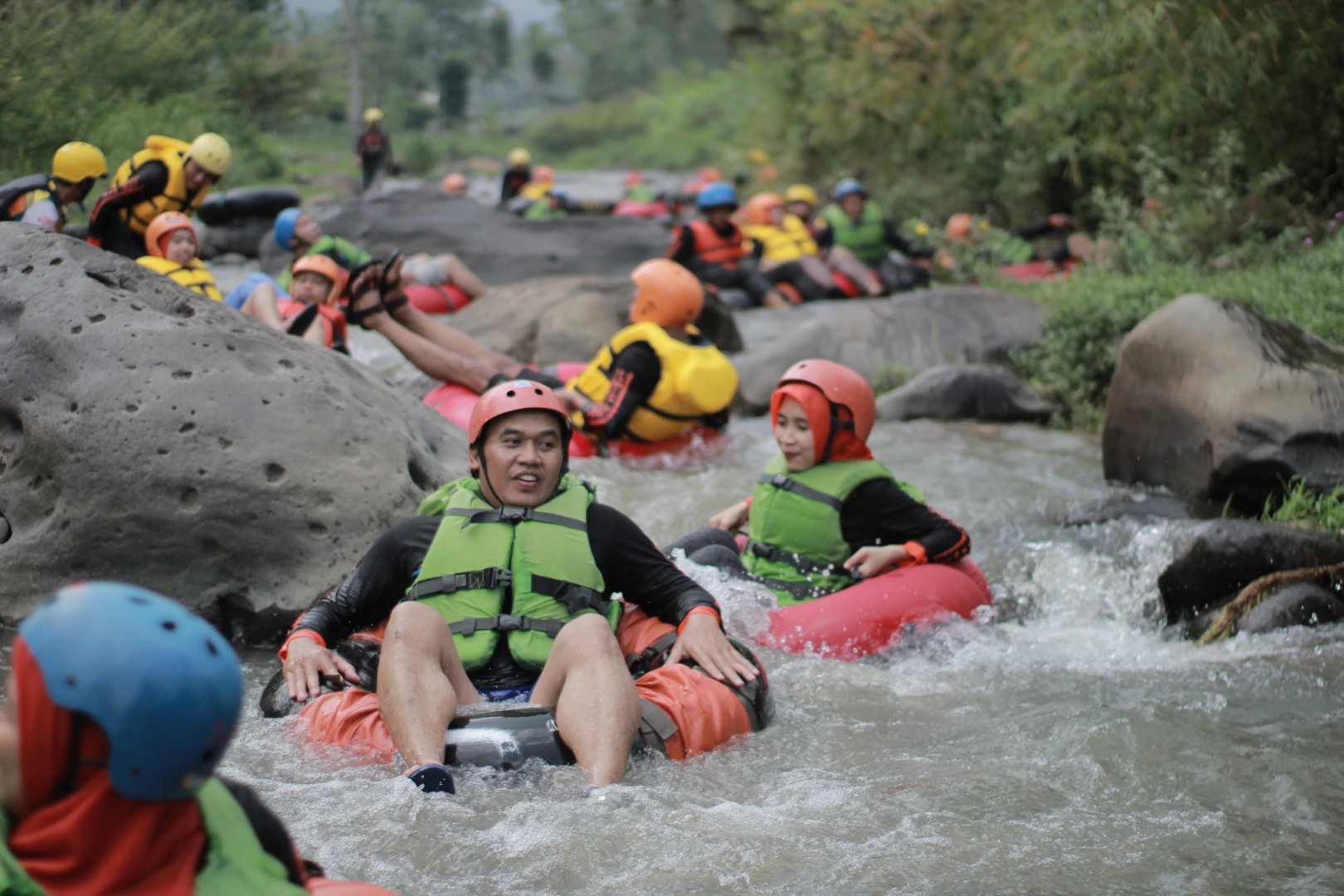 Denio Outbound Indonesia - River Tubing 12