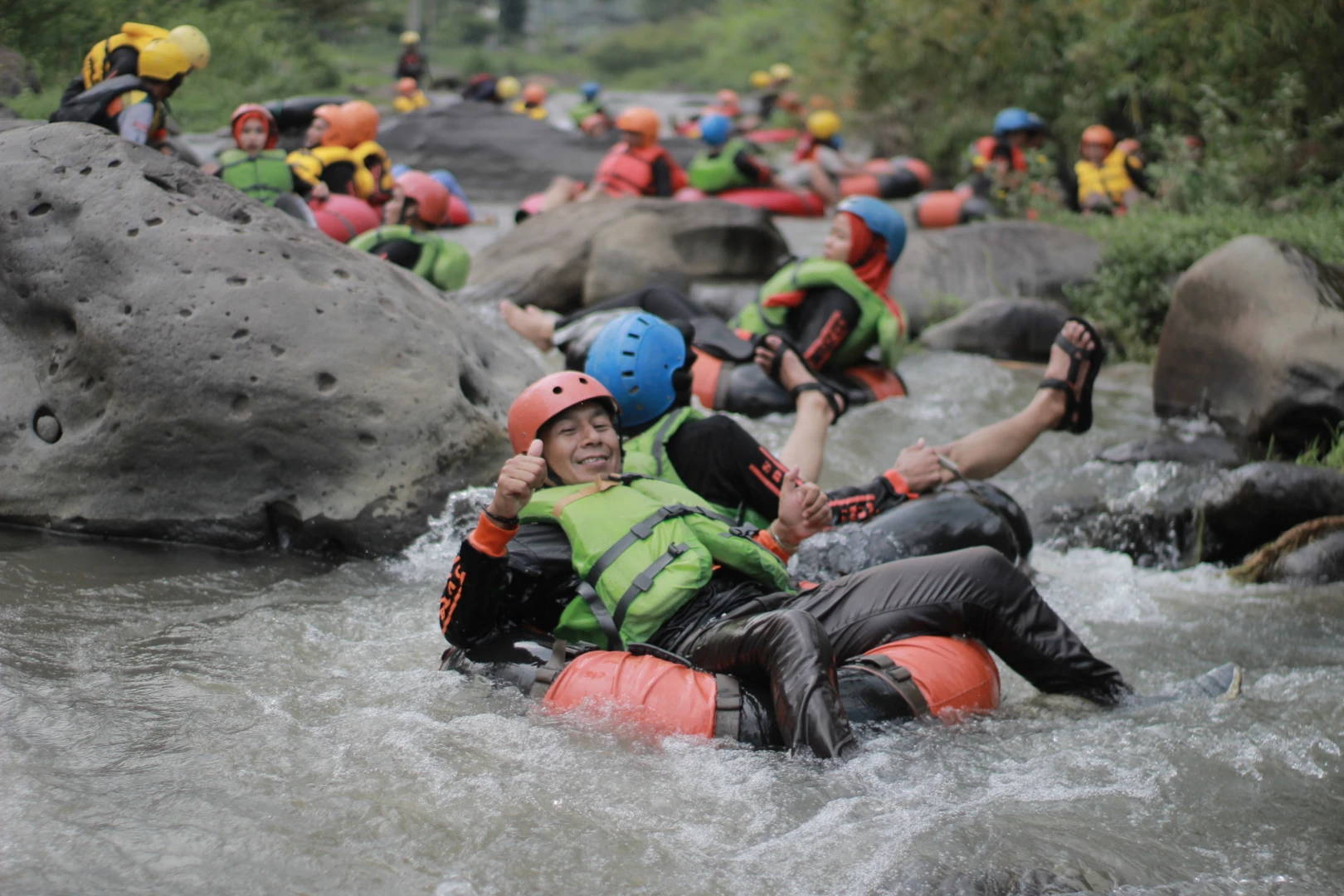 Denio Outbound Indonesia - River Tubing 13